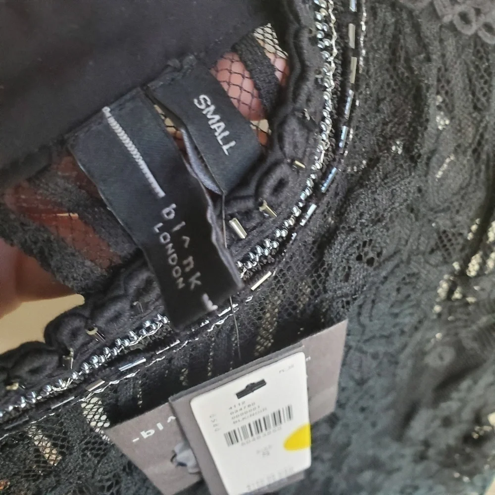 Bl-nk London Mileena Lace Top size S NWT